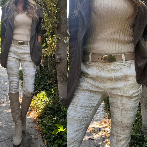 BEVY FLOG Dafna pants Ivory Geo 27